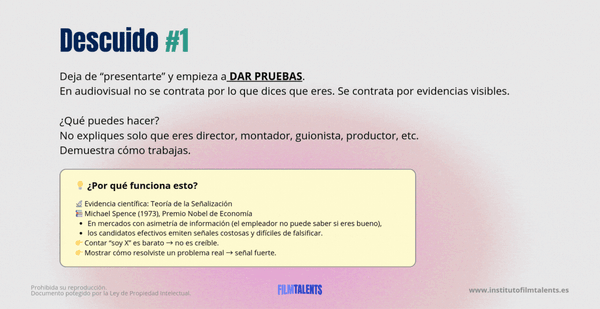 6 descuidos que te perjudicarían cuando ofreces tu trabajo a productoras audiovisuales (y 6 soluciones)